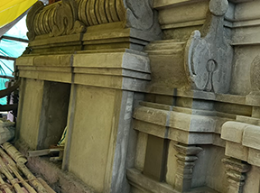 Temple construction progress