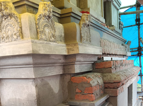 Temple construction progress